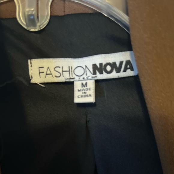 Fashion Nova Brown Jacket - Picture 2 of 2